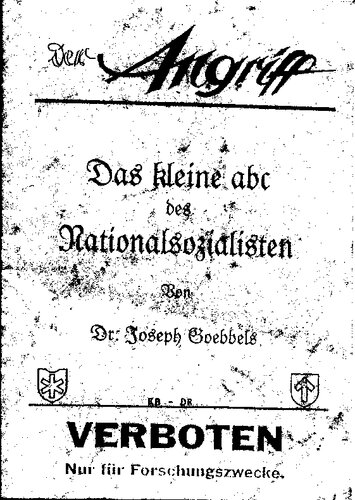 Der Angriff - Das kleine ABC des Nationalsozialisten