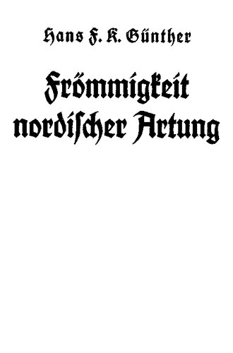 Froemmigkeit nordischer Artung