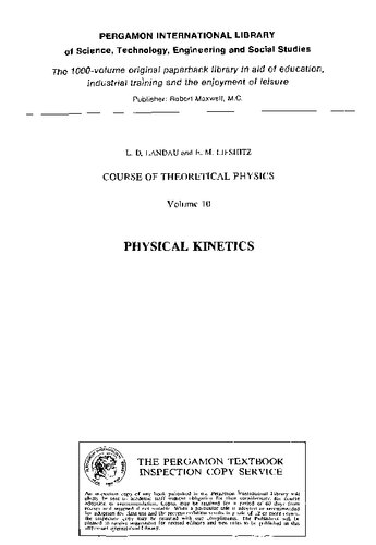 :  Physical Kinetics