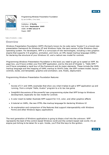 Programming Windows Presentation Foundation