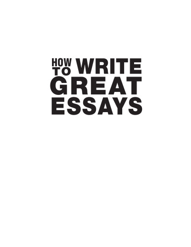 How To Write Great Essays