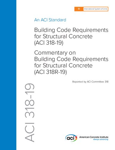Building code requirements for structural concrete (ACI 318M-19) and commentary