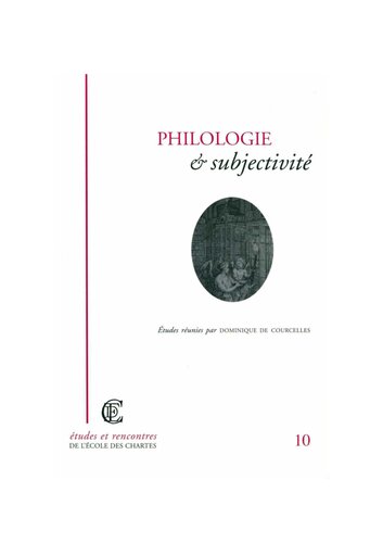 Philologie et subjectivité