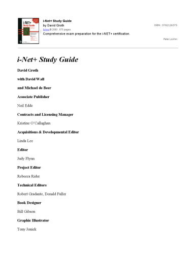 i-Net+ Study Guide