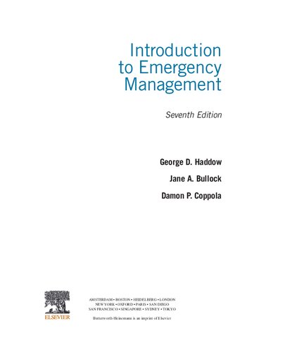 Introduction to Emergency Management
