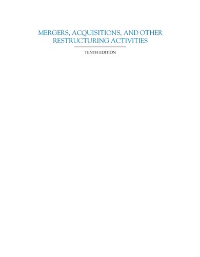 Mergers, Acquisitions, and Other Restructuring Activities