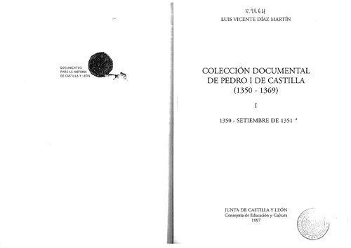 Colección documental de Pedro I de Castilla : (1350-1369)