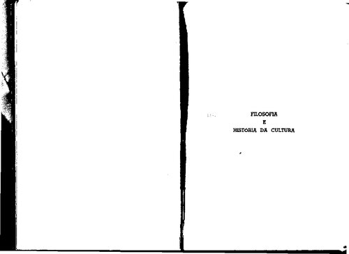 Filosofia e História da Cultura
