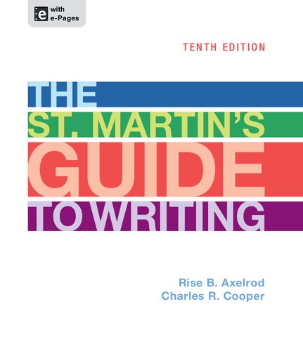 The St. Martin's guide to writing