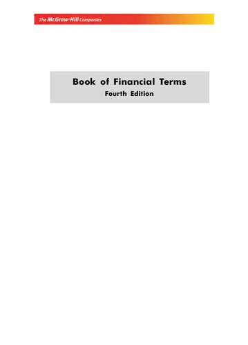 Book of financial terms