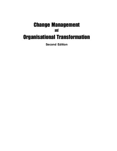 Change Management and Organisational Transformation