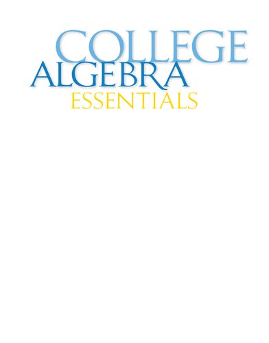 College Algebra Essentials