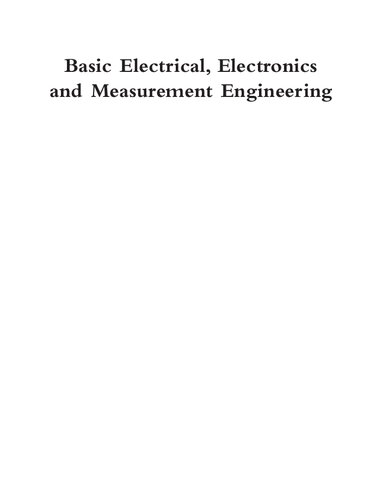 Basic Electrical, Electronics and Measurement Engineering