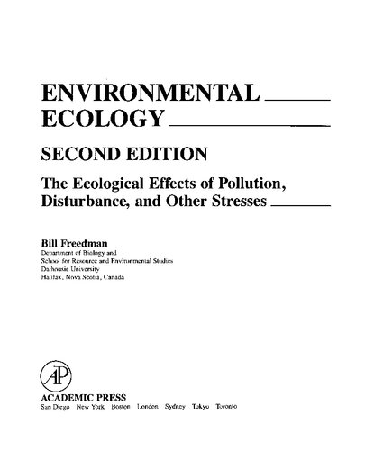 Environmental Ecology