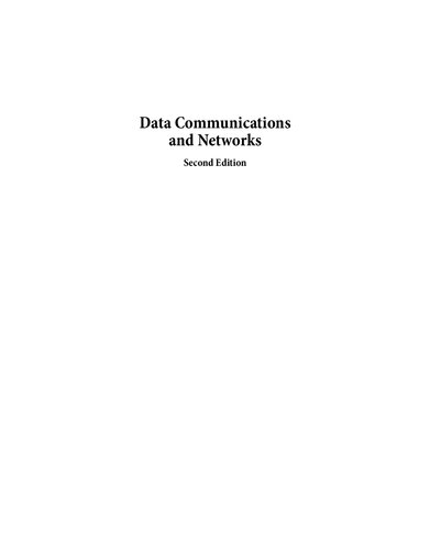 Data communications and networks