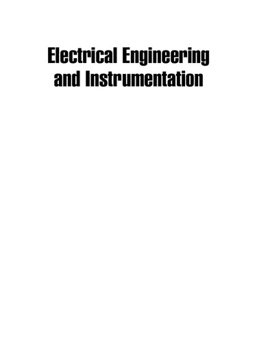 Electrical Engineering and Instrumentation