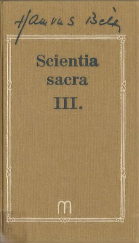 Scientia sacra III