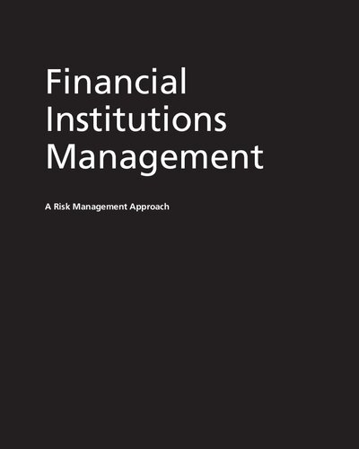Financial Institutions Management: A Risk Management Approach
