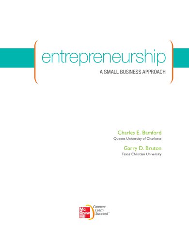 Entrepreneurship: A Small Business Approach