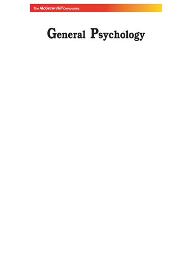 General Psychology