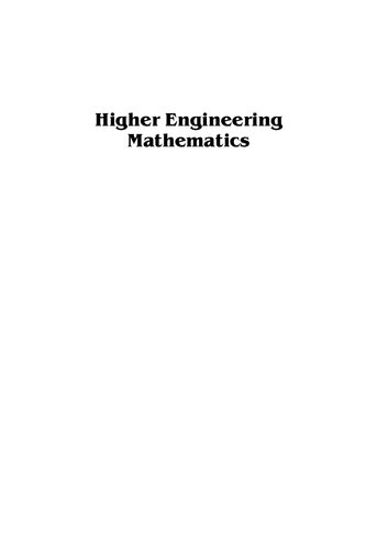 Higher Engineering Mathematics