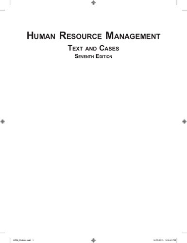 HUMAN RESOURCE MANAGEMENT