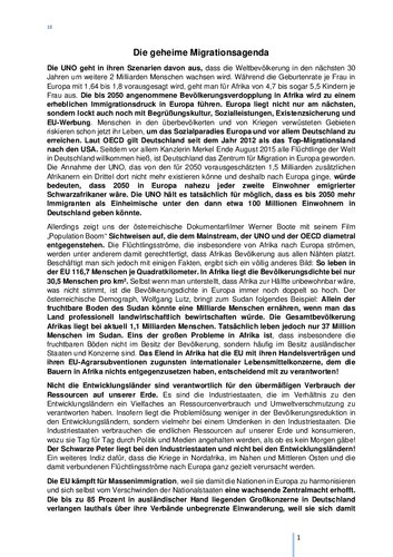 Die geheime Migrationsagenda