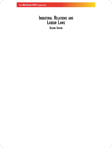 Industrial relations and labour laws