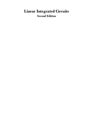 Linear Integrated Circuits