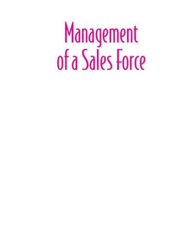 Management of a Sales Force