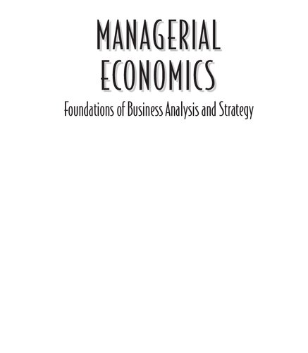 Managerial Economics