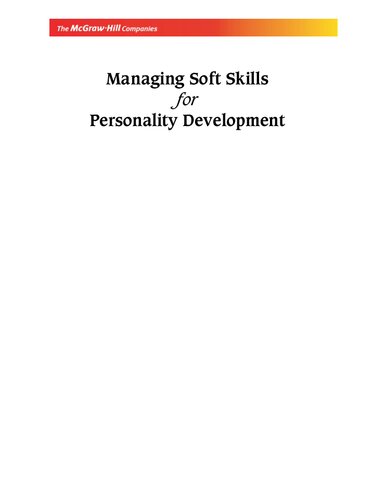 Managing soft skills for personality development
