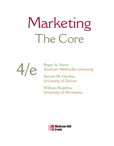 Marketing: the core