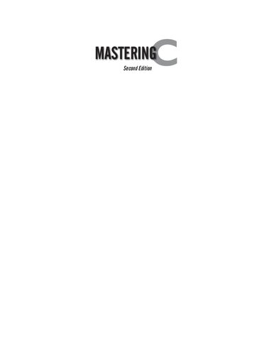 Mastering C