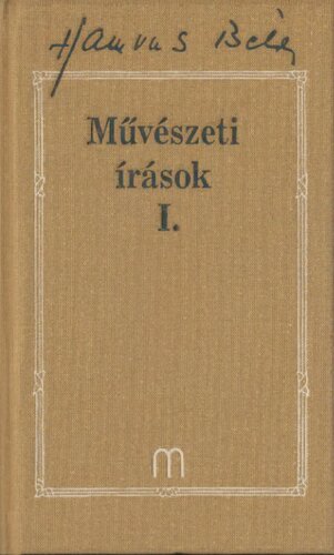 Művészeti írások 1