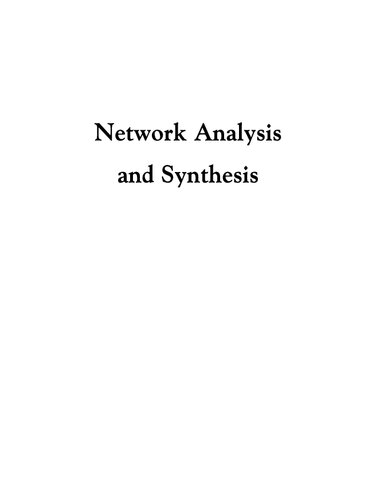 Network Analysis And Synthesis
