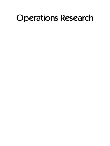 Operations Research