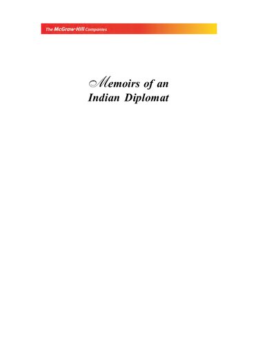 Memoirs of an Indian diplomat
