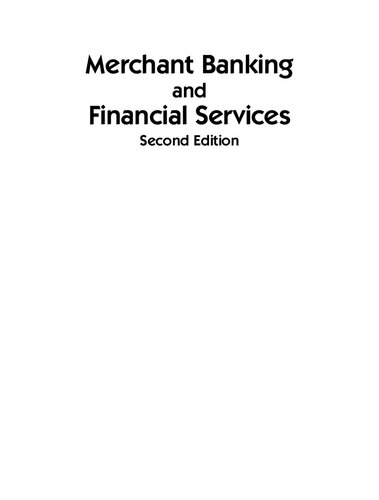 Merchant Banking And Financial Services