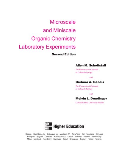 Microscale and Miniscale Organic Chemistry Laboratory Experiments