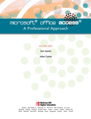 Microsoft Access 2007: A Professional Approach