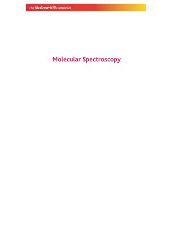 Molecular Spectroscopy