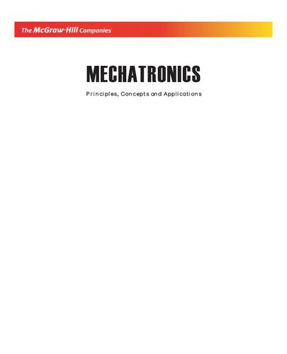 Mechatronics : principles, concepts and applications
