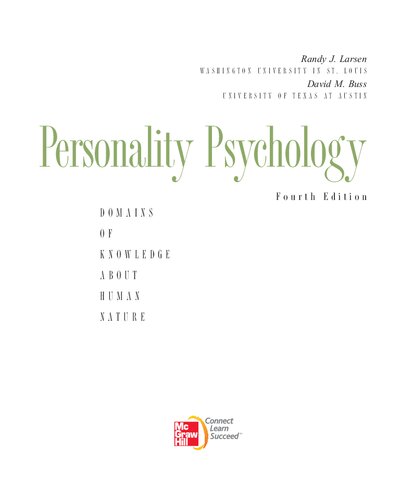 Personality Psychology: Domains of Knowledge About Human Nature