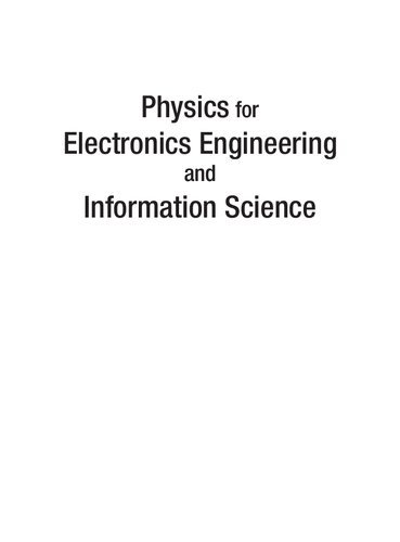 Physics for Electronics Engineering and Information Science