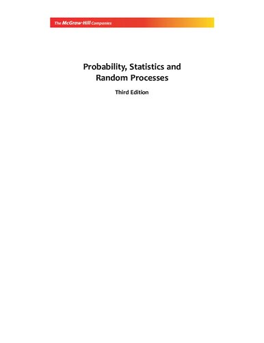 Probability - Statistics and Random Processes