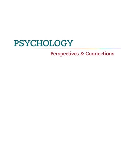Psychology: Perspectives & Connections