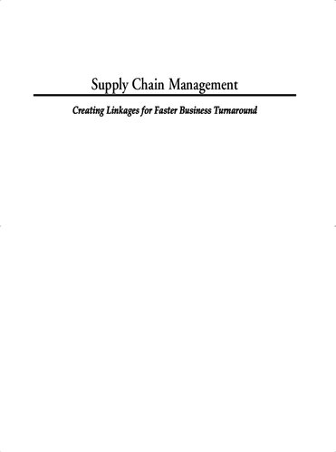 Supply Chain Management.