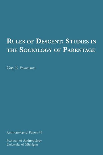 Rules of Descent: Studies in the Sociology of Parentage