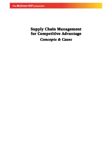 Supply Chain Management [Paperback] by Narayan Rangaraj,G. Raghuram,Mandyam S...